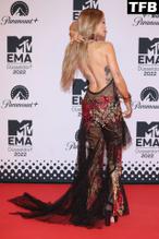 Rita OraSexy in Rita Ora Sexy Seen Flaunting Her Hot Figure Wearing A See-Though Dress At The MTV Europe Music Awards In Germany 