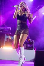 Rita Ora Sexy performs on stage at Windsor Racecourse for Live After Racing in London