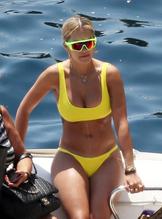 Rita Ora Sexy in Yellow Bikini in the South of France