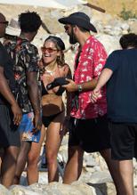 Rita OraSexy in Rita Ora topless while on vacation with friends in Formentera, Spain