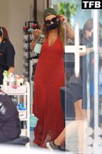 Rita OraSexy in Rita Ora Wears An Nge Crochet Dress As She Gets Her Nails Done in Rose Bay