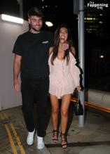 Samie Elishi Sexy Seen with Tom Clare Shows Off Her Attractive Legs while Kissing in Manchester 