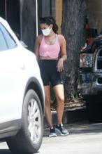 Sara SampaioSexy in Sara Sampaio leaving the Dogpound Gym after a workout session with a trainer in Los Angeles