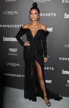 Shay MitchellSexy in Shay Mitchell flaunts her sexy legs, cleavage, and panties at the 2019 Entertainment Weekly Pre-SAG Party in Hollywood