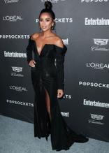 Shay MitchellSexy in Shay Mitchell flaunts her sexy legs, cleavage, and panties at the 2019 Entertainment Weekly Pre-SAG Party in Hollywood