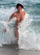 Shermine ShahrivarSexy in Shermine Shahrivar Topless  On A Beach 