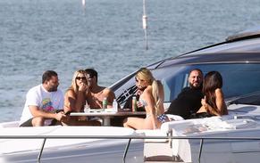 Sofia RichieSexy in Sofia Richie and boyfriend Scott Disick in Miami Beach soaking up the November sun rays aboard