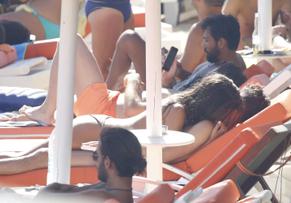 Sofia SuescunSexy in Sofia Suescun Topless with her boyfriend Alejandro Albala on the beach in Mykonos