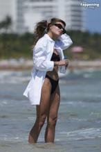 Sophia ThomallaSexy in Sophia Thomalla Sexy Shows Off Her Sizzling Body Wearing a Beautiful Bikini at the Beach in Miami 