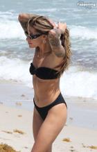 Sophia ThomallaSexy in Sophia Thomalla Sexy Shows Off Her Sizzling Body Wearing a Beautiful Bikini at the Beach in Miami 