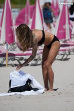 Sophia ThomallaSexy in Sophia Thomalla Sexy Shows Off Her Sizzling Body Wearing a Beautiful Bikini at the Beach in Miami 