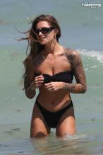 Sophia ThomallaSexy in Sophia Thomalla Sexy Shows Off Her Sizzling Body Wearing a Beautiful Bikini at the Beach in Miami 