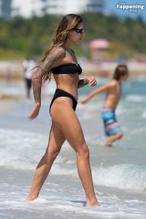 Sophia ThomallaSexy in Sophia Thomalla Sexy Shows Off Her Sizzling Body Wearing a Beautiful Bikini at the Beach in Miami 