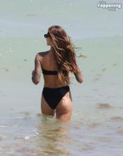 Sophia ThomallaSexy in Sophia Thomalla Sexy Shows Off Her Sizzling Body Wearing a Beautiful Bikini at the Beach in Miami 