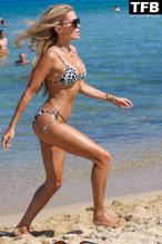 Sylvie MeisSexy in Sylvie Meis Sexy Seen Showcasing Her Hot Figure In A Bikini At The Beach In Saint Tropez 