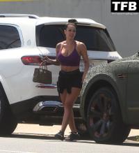 Telli SwiftSexy in Telli Swift Sexy Seen Showing Off Her Hot Body In A Purple Top And Black Shorts In Los Angeles 