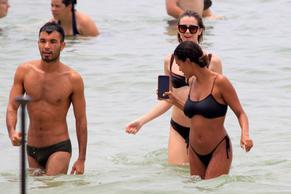 Tina KunakeySexy in Vincent Cassel and his wife Tina Kunakey enjoy their vacation in Rio de Janeiro