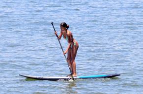 Tina KunakeySexy in Tina Kunakey Sexy Seen Having A Fun Day Out On the Beach In Brazil