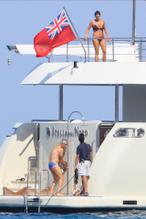 Veronica BertiSexy in Veronica Berti and Andrea Bocelli relax on yacht during family holiday in St Tropez