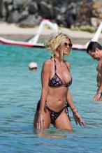 Victoria SilvstedtSexy in Victoria Silvstedt Sexy Flaunts Her Fit MILF Body On the Beach In St Barths