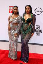 Yung MiamiSexy in Yung Miami Sexy Shows Off Her Boobs at the BET Awards in Los Angeles